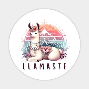 Llamaste llama namaste Magnet